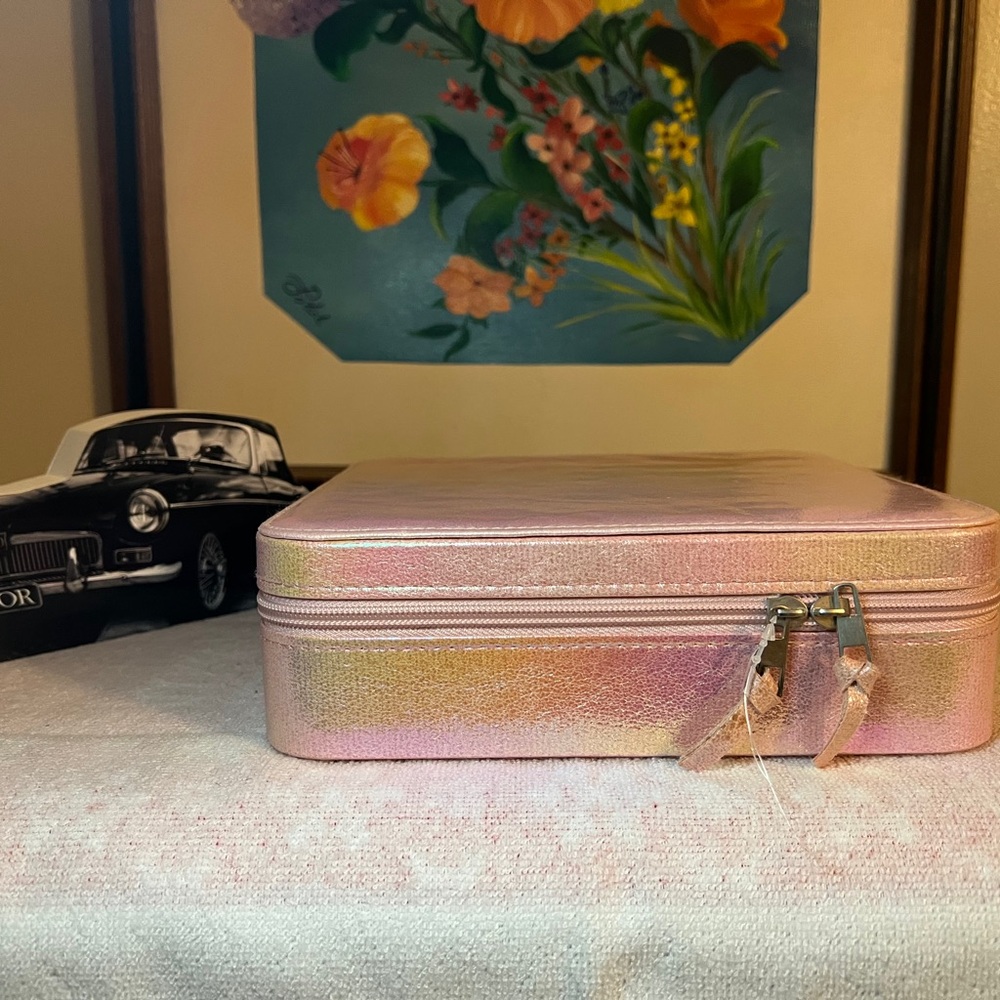Iridescent Pink Jewelry Box